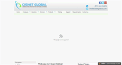 Desktop Screenshot of cisnetglobal.com